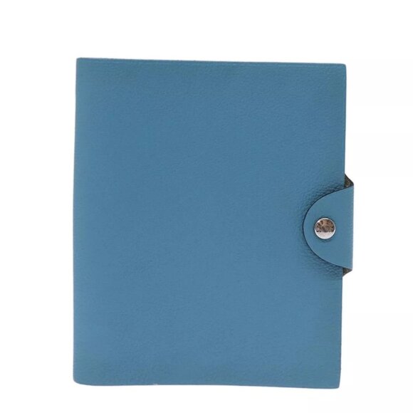 HERMES Yuris PM Day Planner Cover Leather Blue Auth - Picture 5 of 15